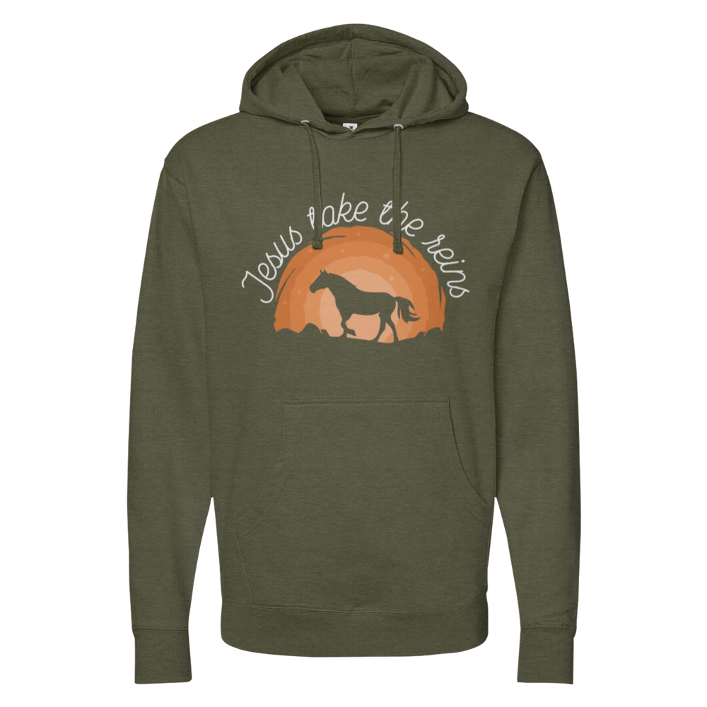 Jesus Take The Reins Midweight Hoodie