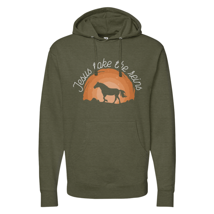 Jesus Take The Reins Midweight Hoodie