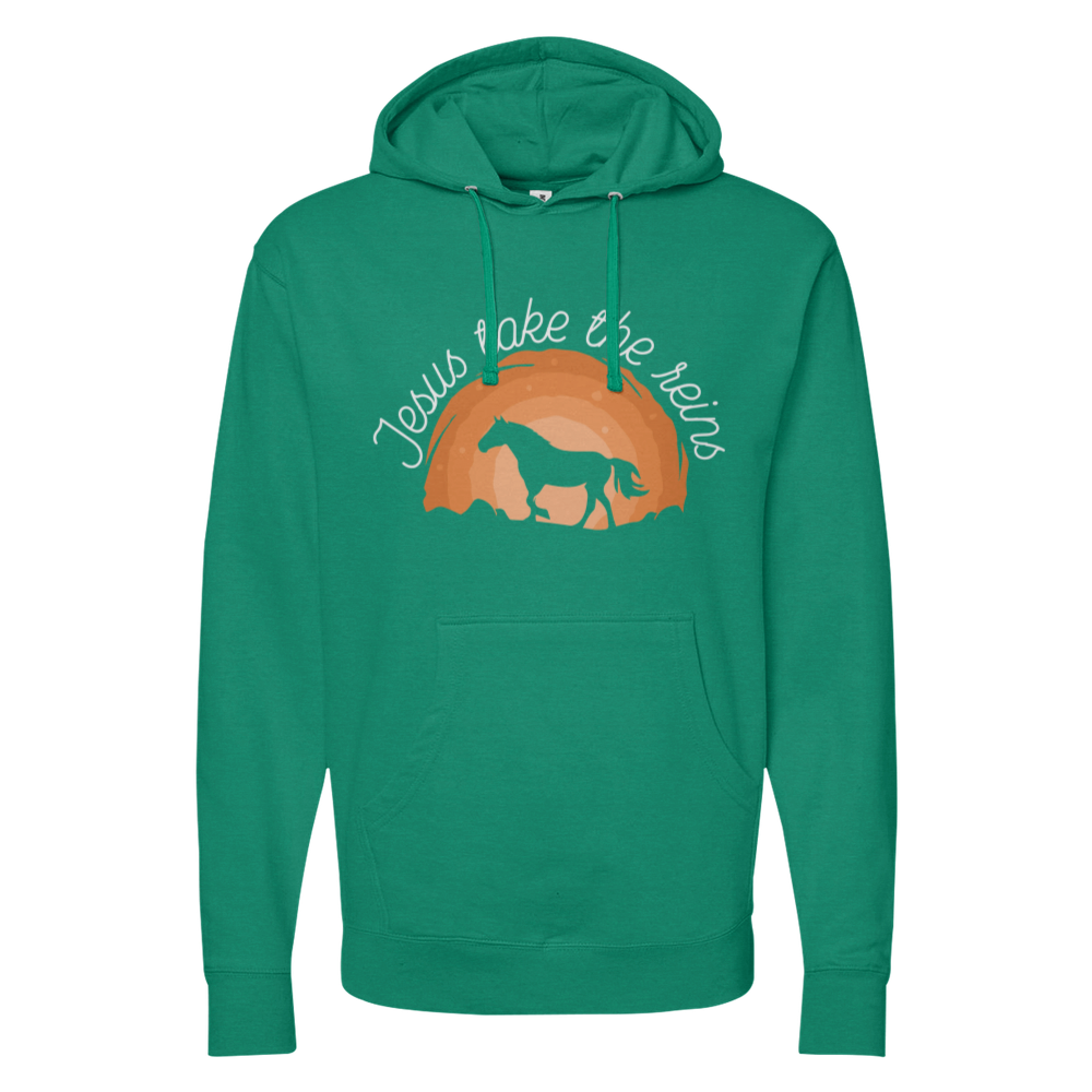 Jesus Take The Reins Midweight Hoodie