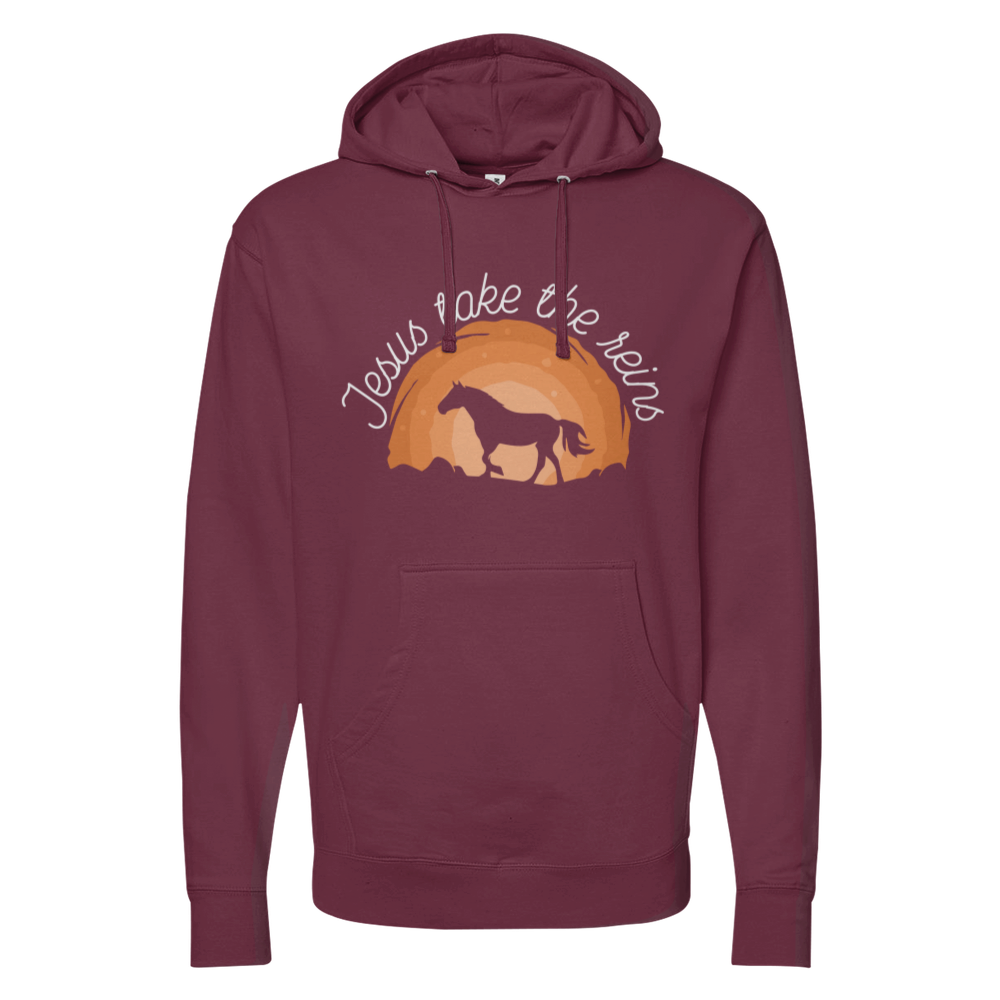 Jesus Take The Reins Midweight Hoodie