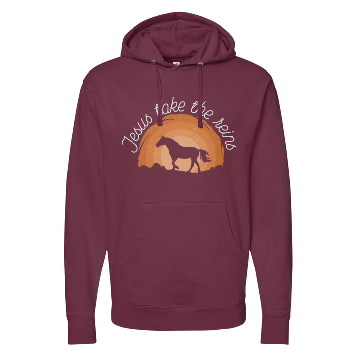 Jesus Take The Reins Midweight Hoodie