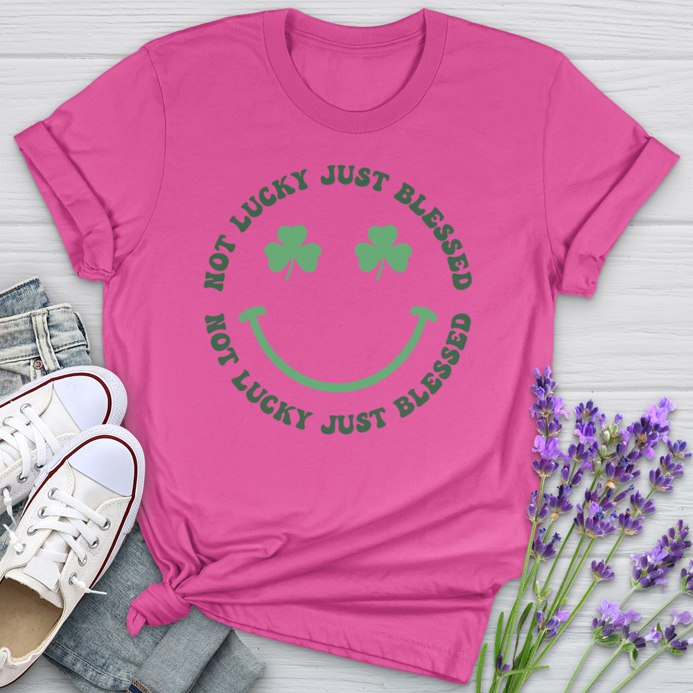 Just Blessed Shamrocks Softstyle Tee