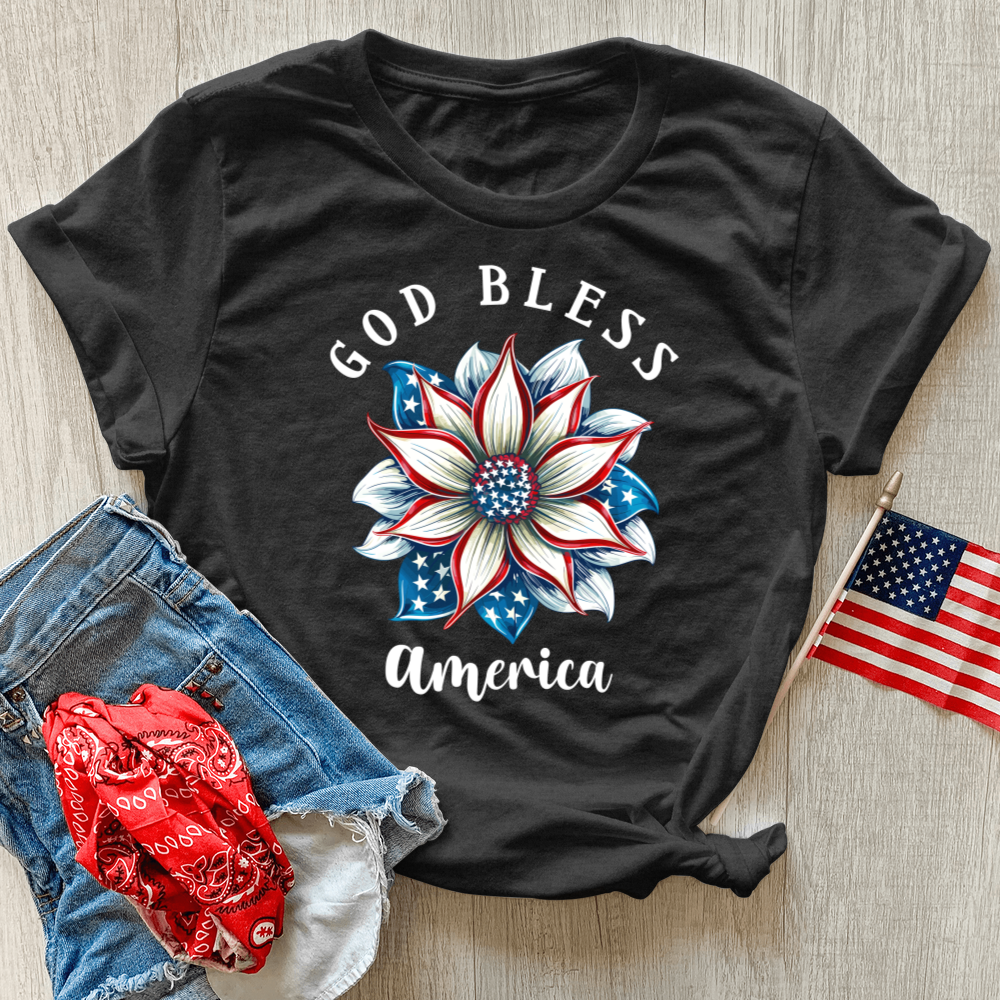 Patriotic Bloom Unity Heathered Tee