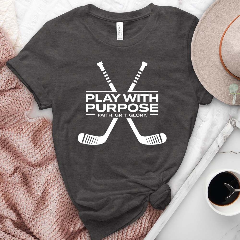 Play With Purpose Hockey Heathered Tee