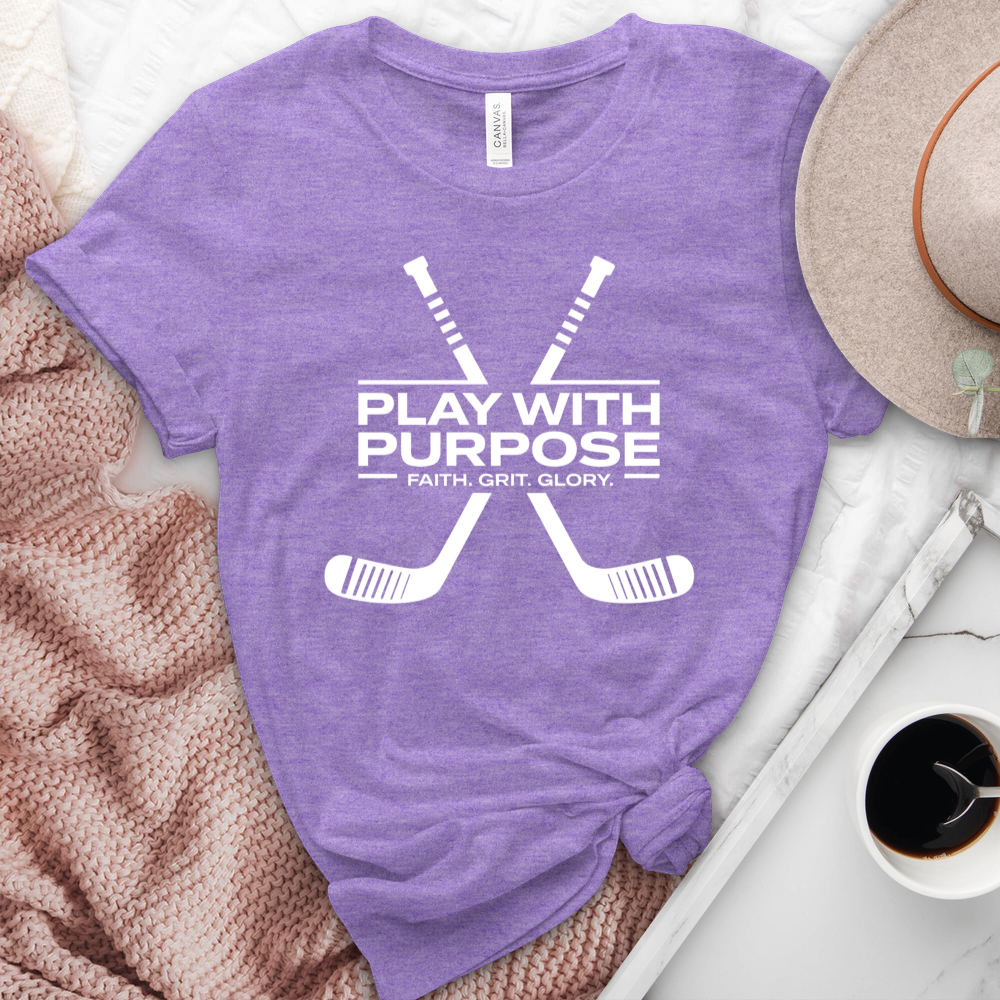Play With Purpose Hockey Heathered Tee