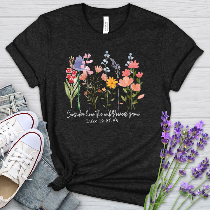 The Wildflowers Grow Heathered Tee