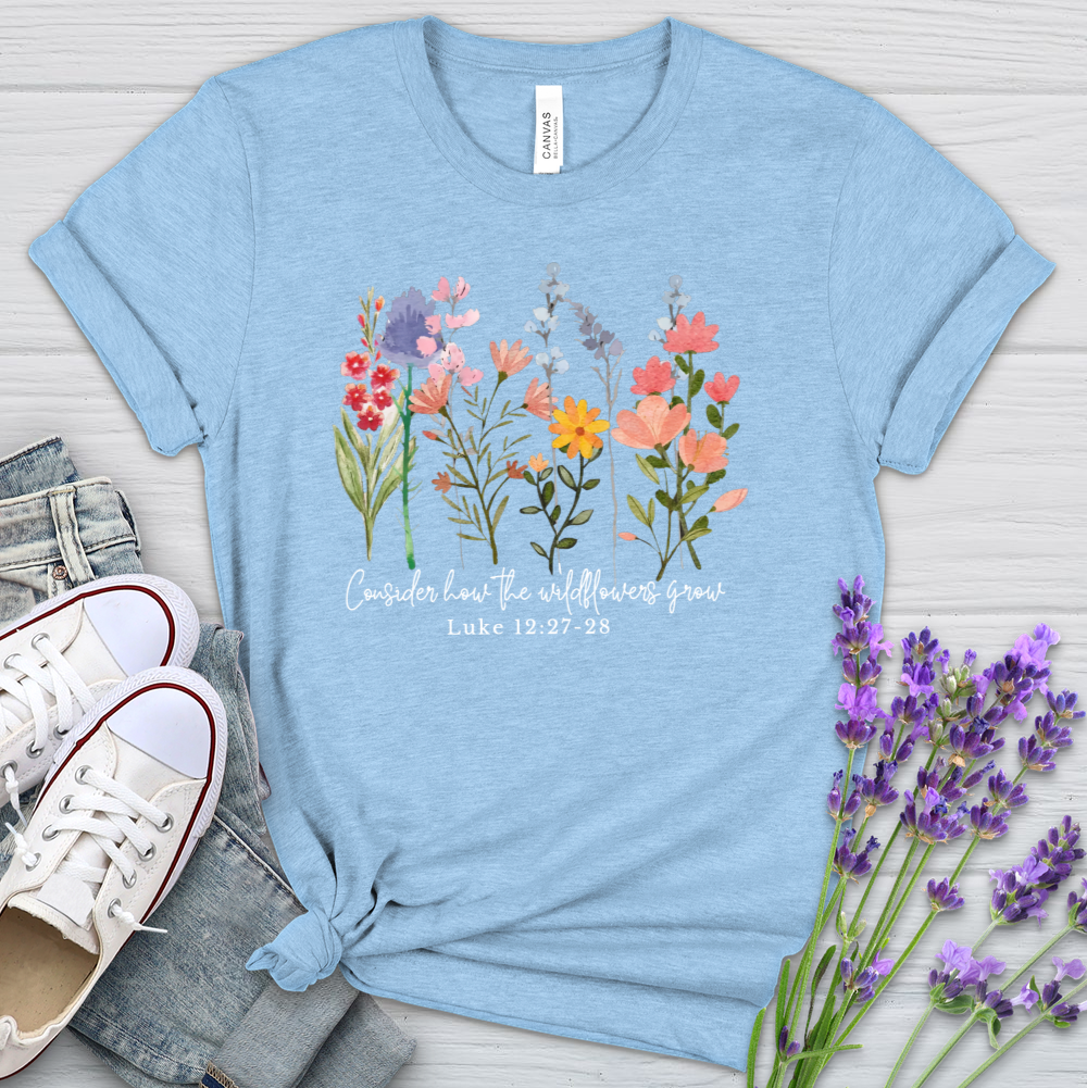 The Wildflowers Grow Heathered Tee