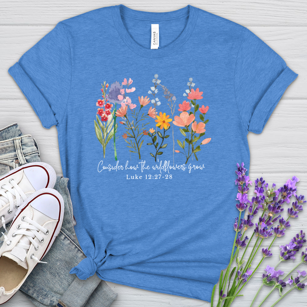 The Wildflowers Grow Heathered Tee