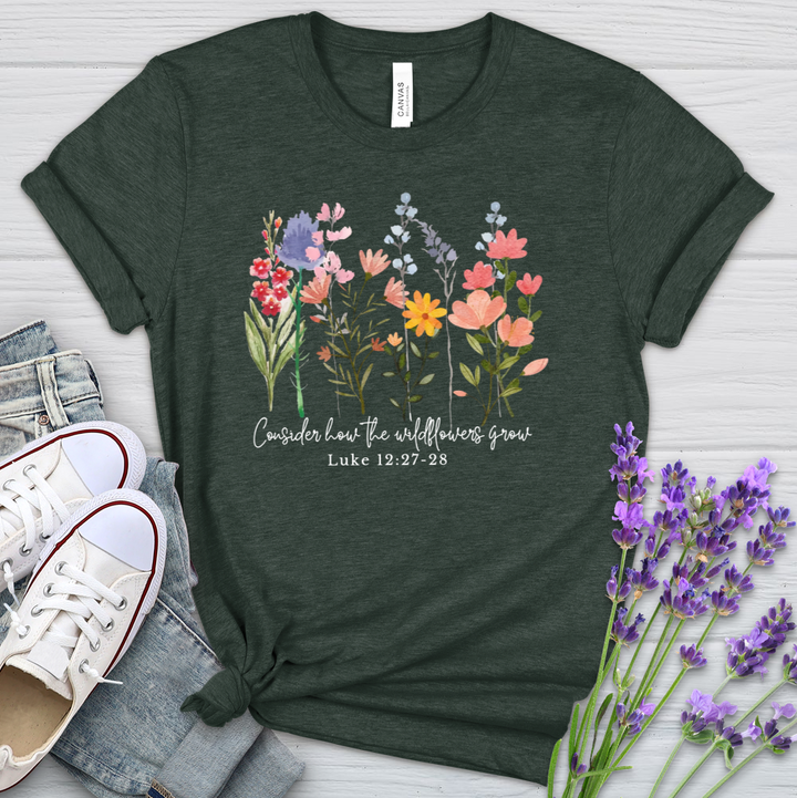 The Wildflowers Grow Heathered Tee