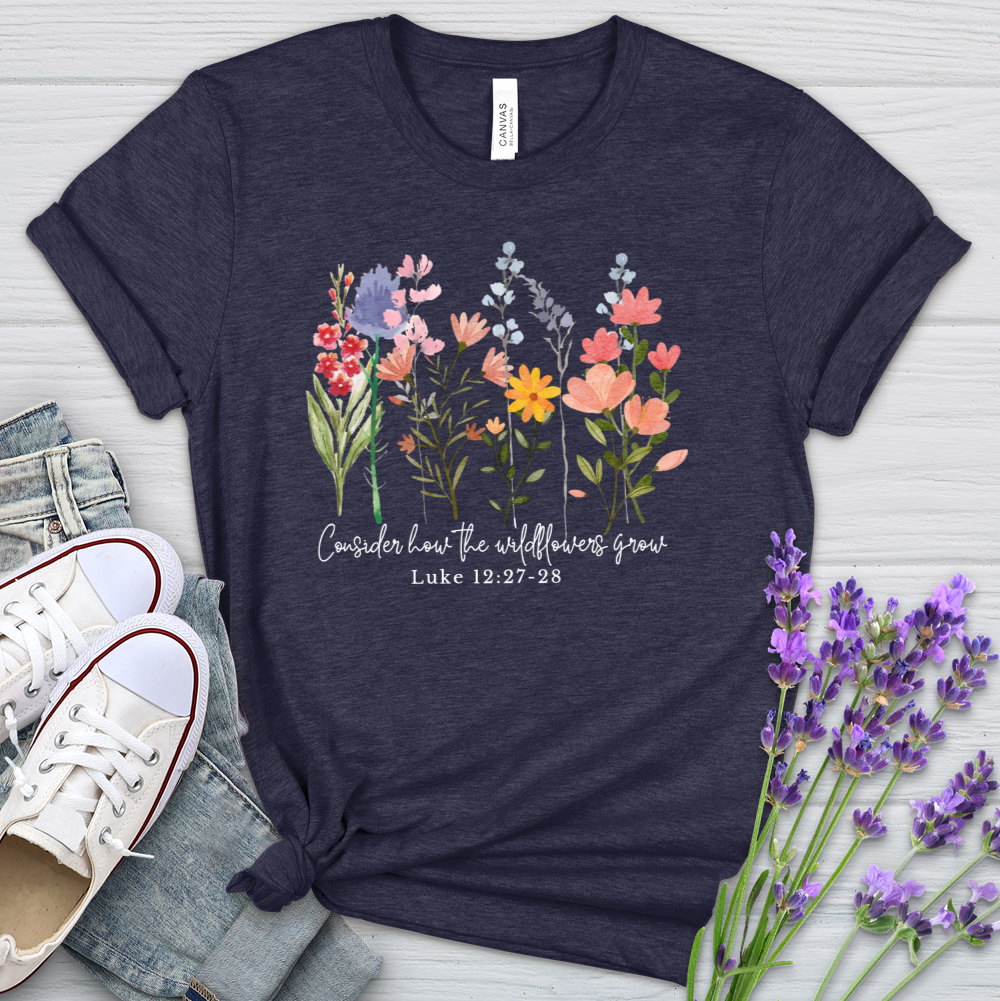 The Wildflowers Grow Heathered Tee