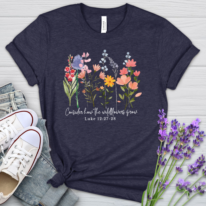 The Wildflowers Grow Heathered Tee