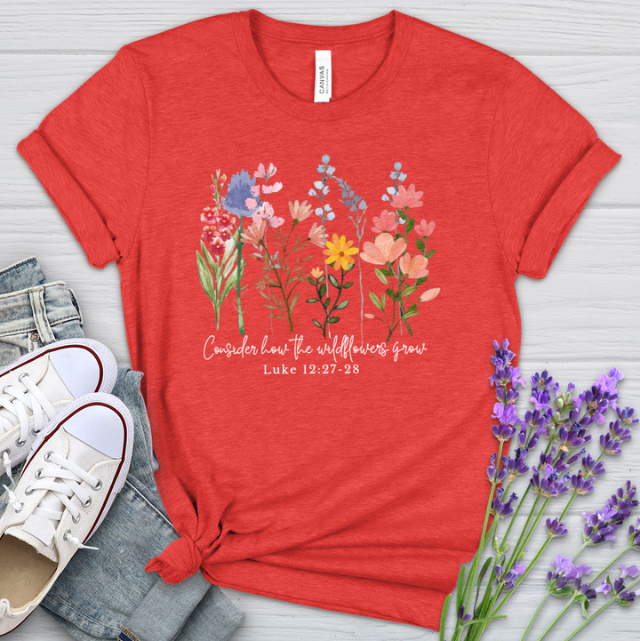 The Wildflowers Grow Heathered Tee