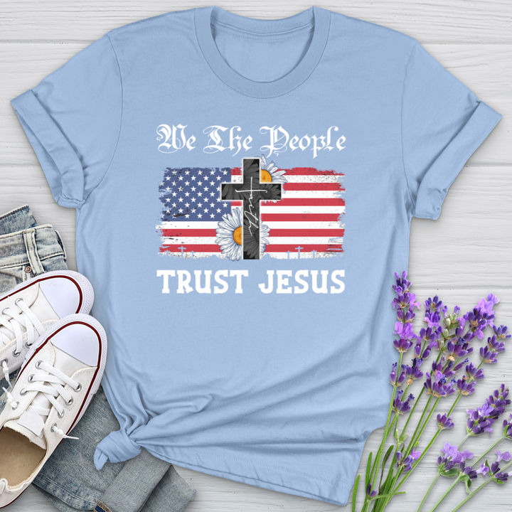 We The People Trust Jesus USA Softstyle Tee