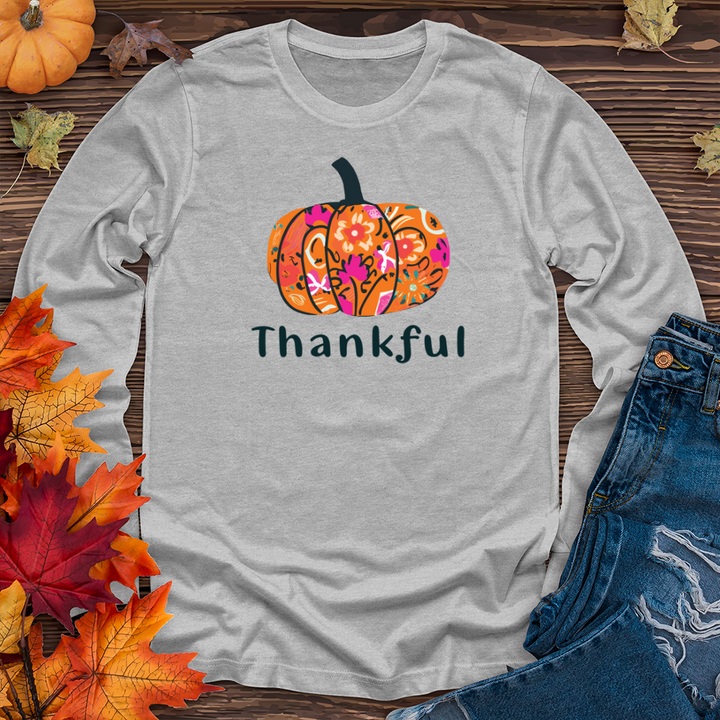 Thankful Pumpkin 02 Long Sleeve Tee