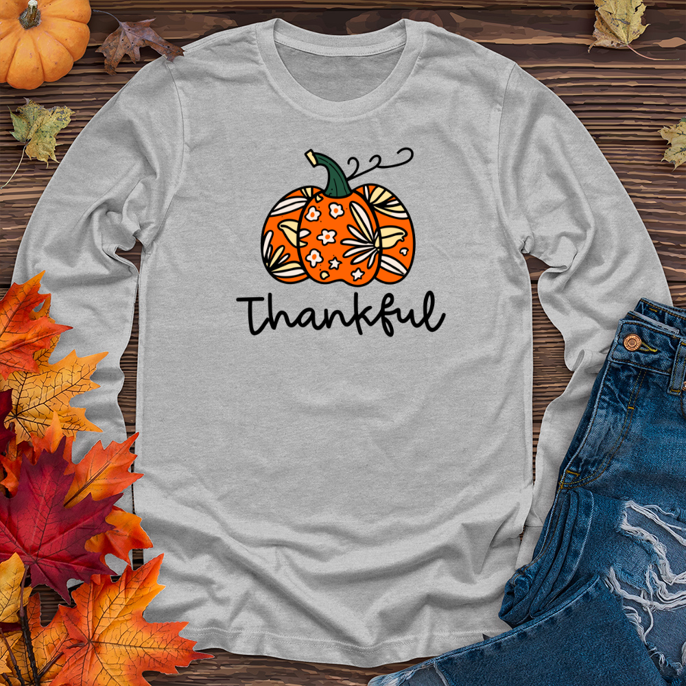 Thankful Pumpkin 01 Long Sleeve Tee