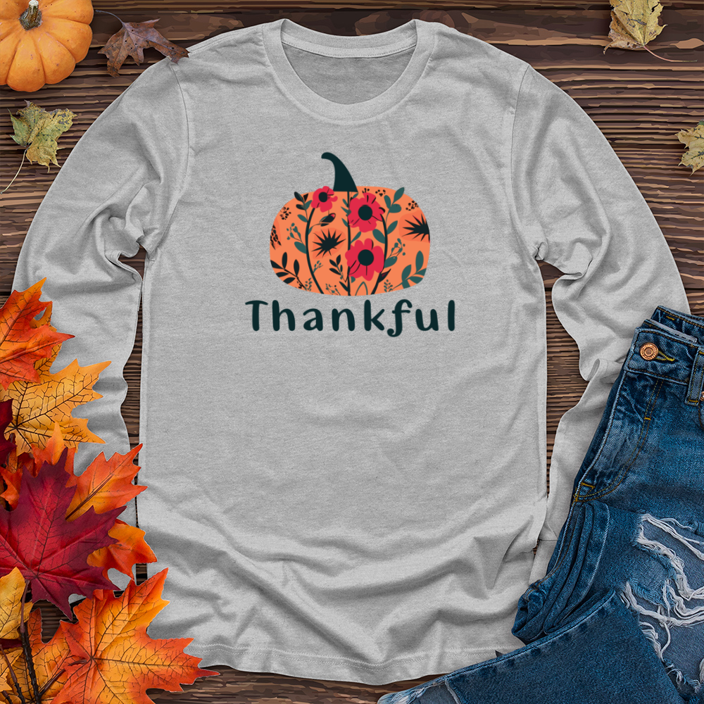 Thankful Pumpkin Long Sleeve Tee
