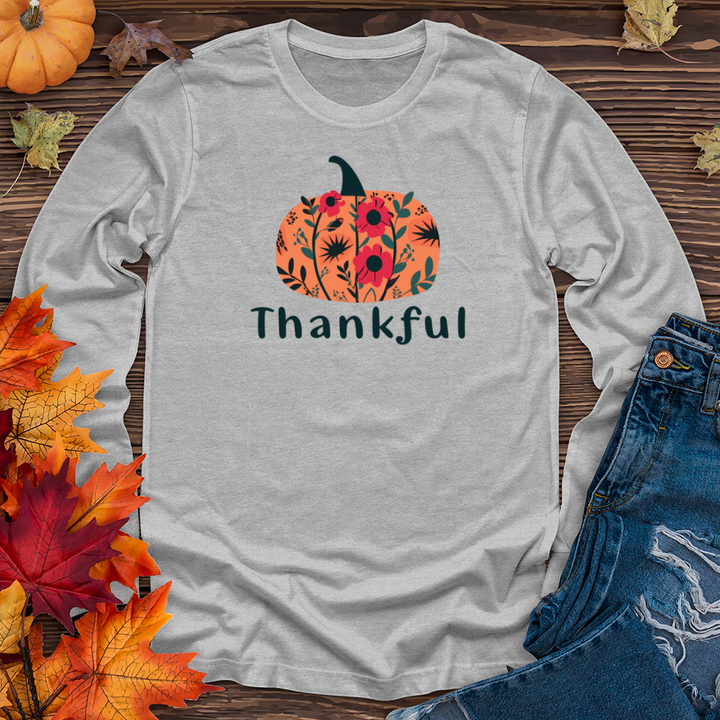 Thankful Pumpkin Long Sleeve Tee