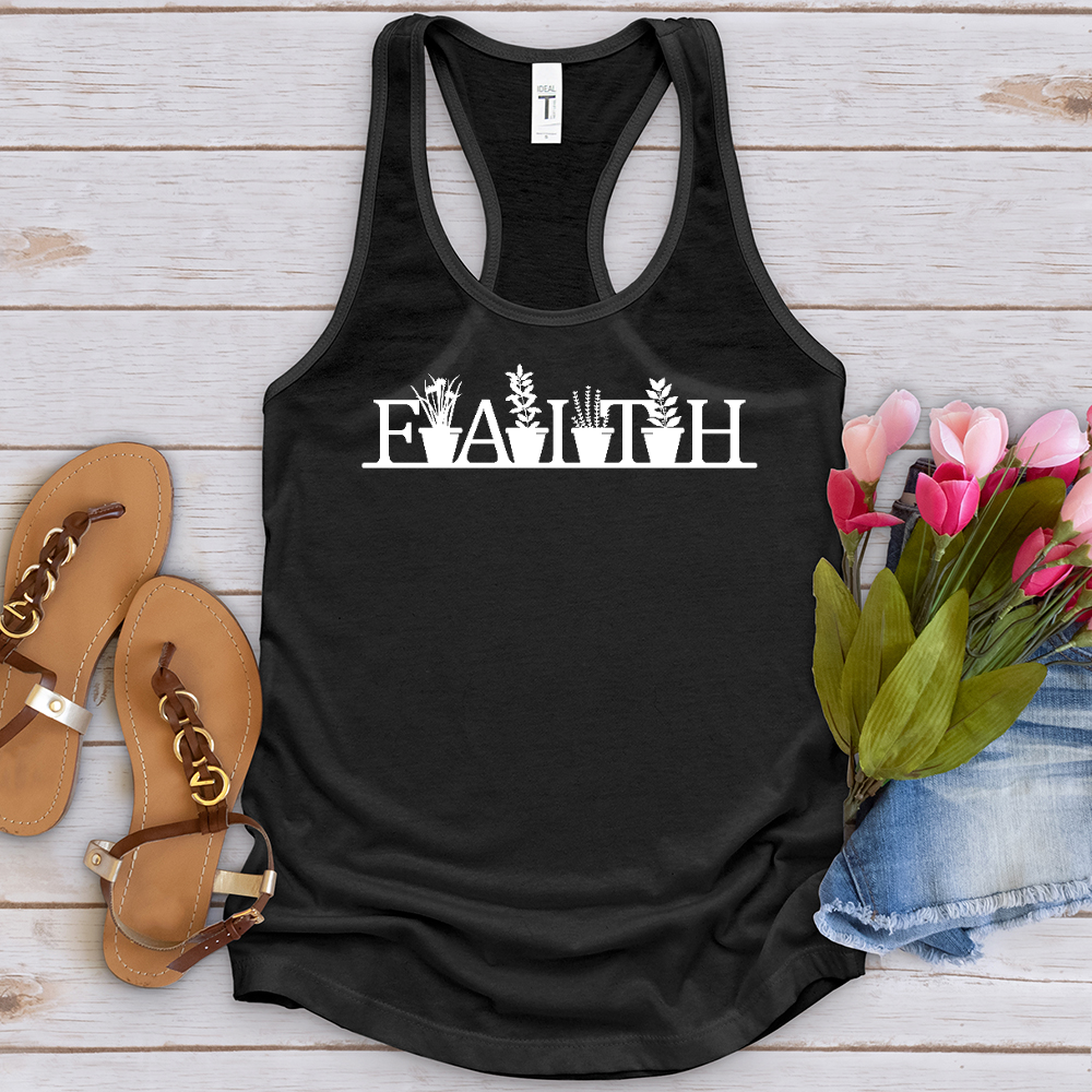 Faith Garden Letters Tank Top