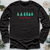 Merry & Blessed Turquoise Trees Long Sleeve Tee