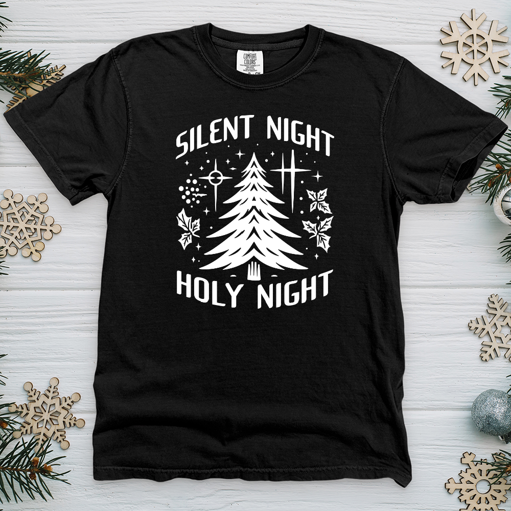Silent Night Holy Night Heavy Cotton Comfort Colors Tee
