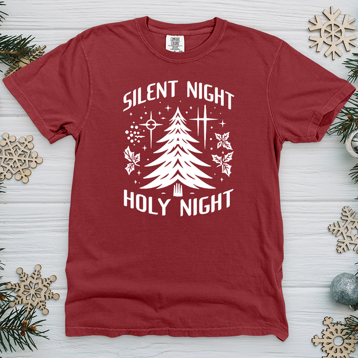 Silent Night Holy Night Heavy Cotton Comfort Colors Tee