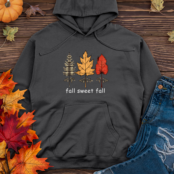 Vintage Rustic Woods Flannel Trio 01 Midweight Hooded Sweatshirt