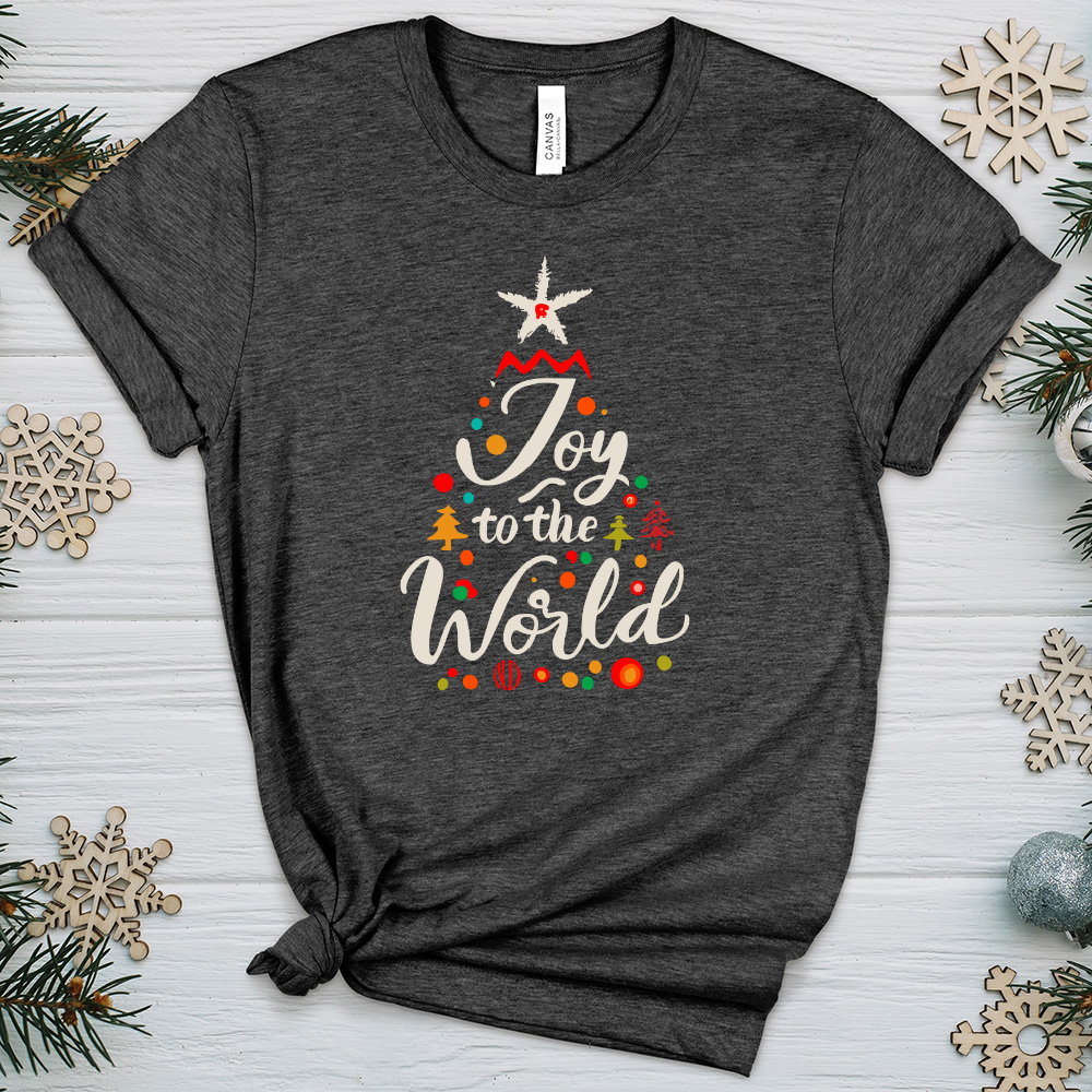 Joy to the world 01 Heathered Tee