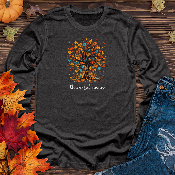 Vintage Paisley Fall Tree Long Sleeve Tee