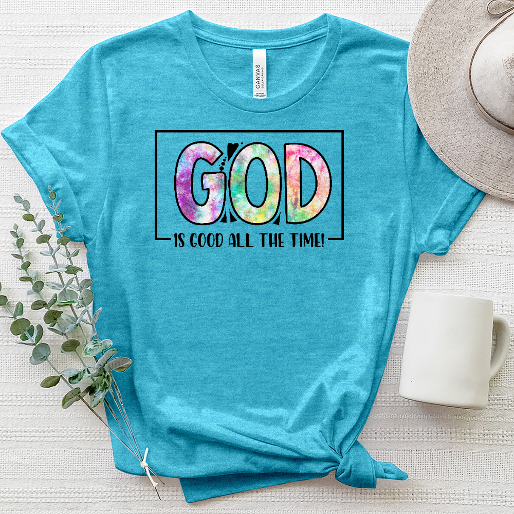 God Is Good All the Time Heathered Tee