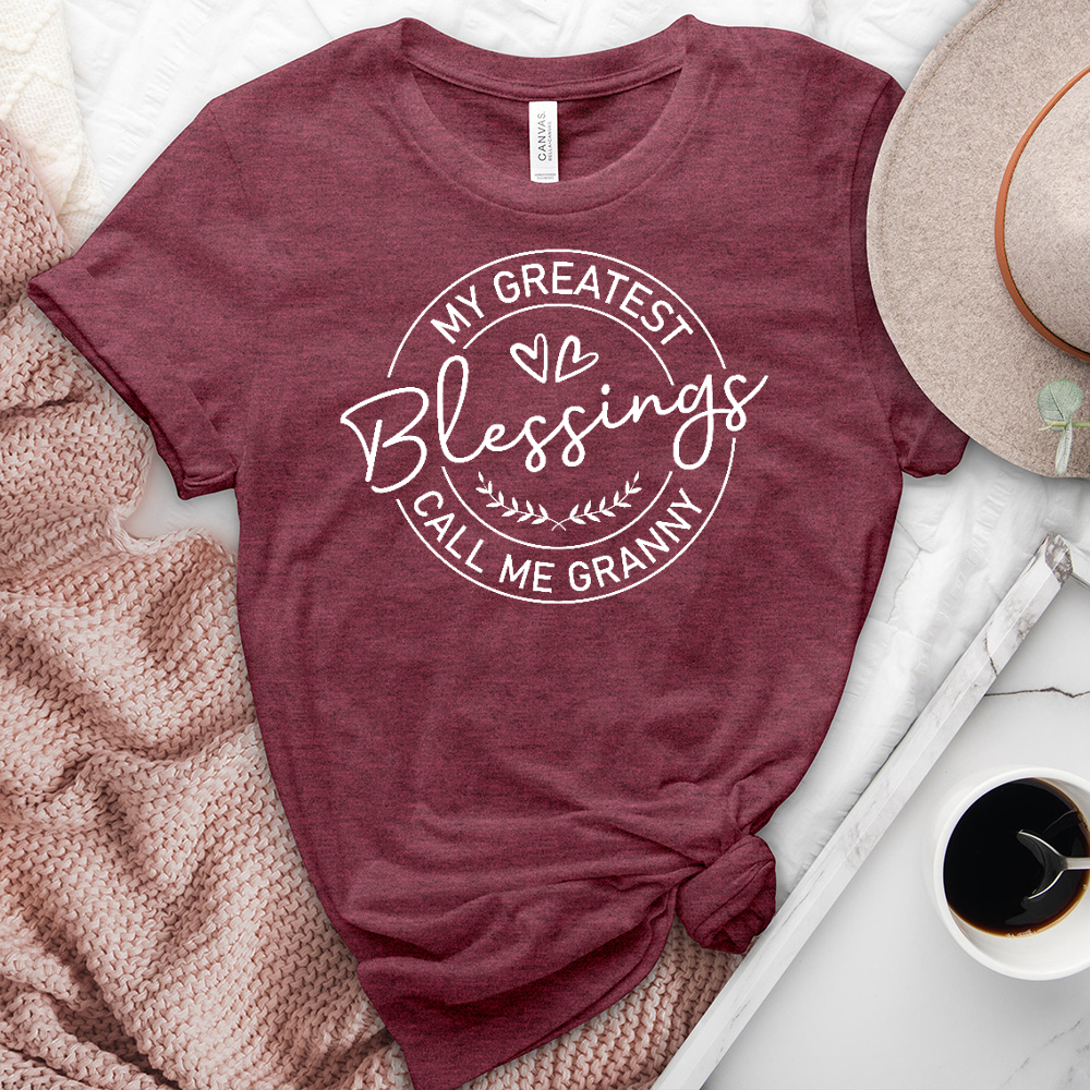 My Greatest Blessings Heathered Tee