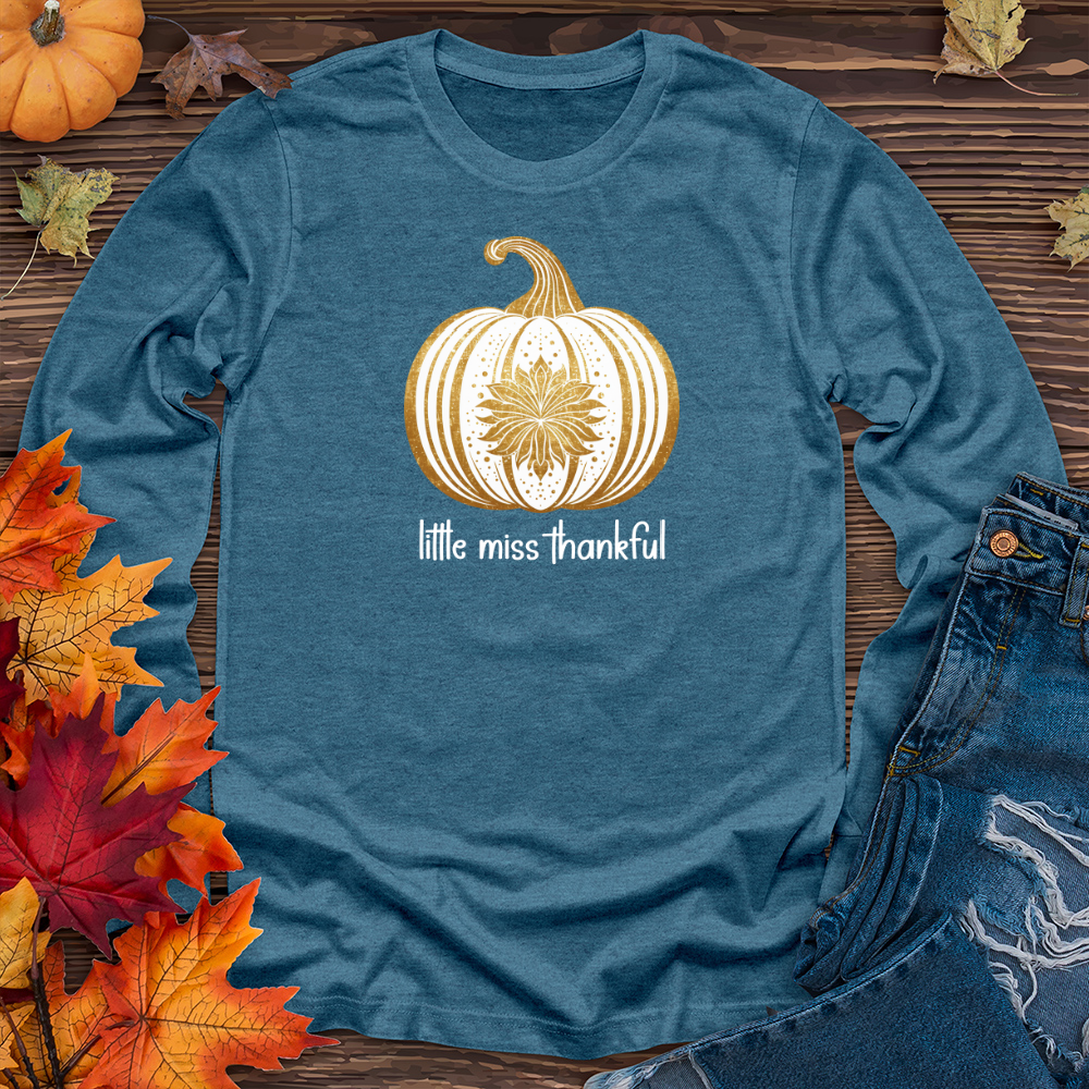 Vintage Golden Pumpkin Long Sleeve Tee