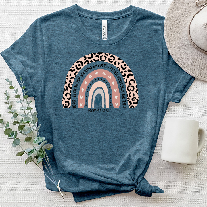 Honor Her Proverbs 3131 Heathered Tee