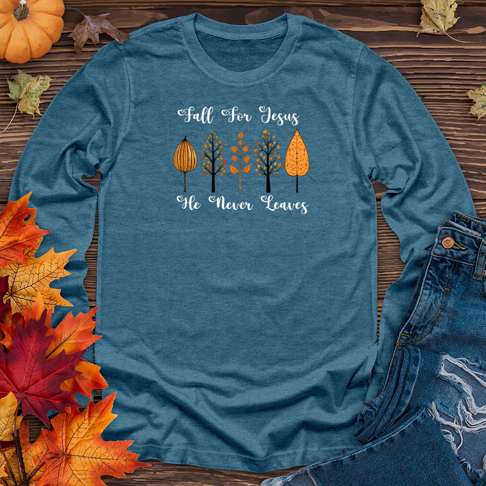 Vintage Whimsical Fall Wonderland Trio 01 Long Sleeve Tee