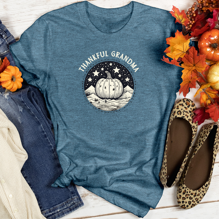 Cosmic Winter Pumpkin Heathered Tee