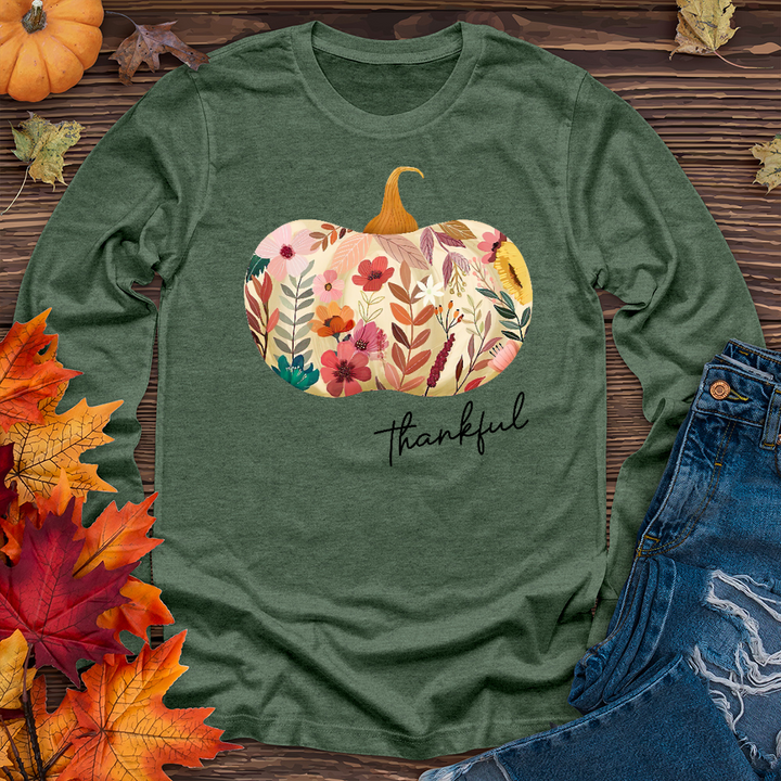 Thankful Garden Pumpkin Long Sleeve Tee