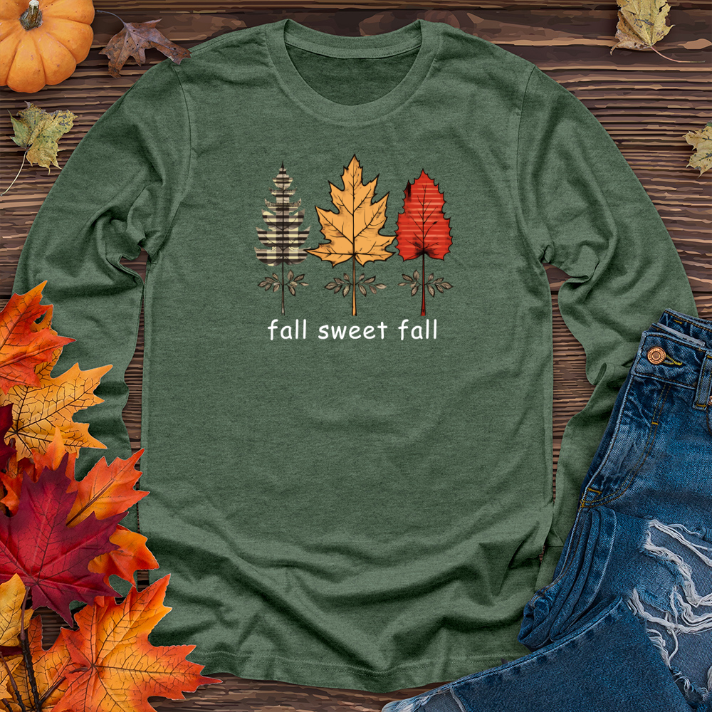 Vintage Rustic Woods Flannel Trio 01 Long Sleeve Tee