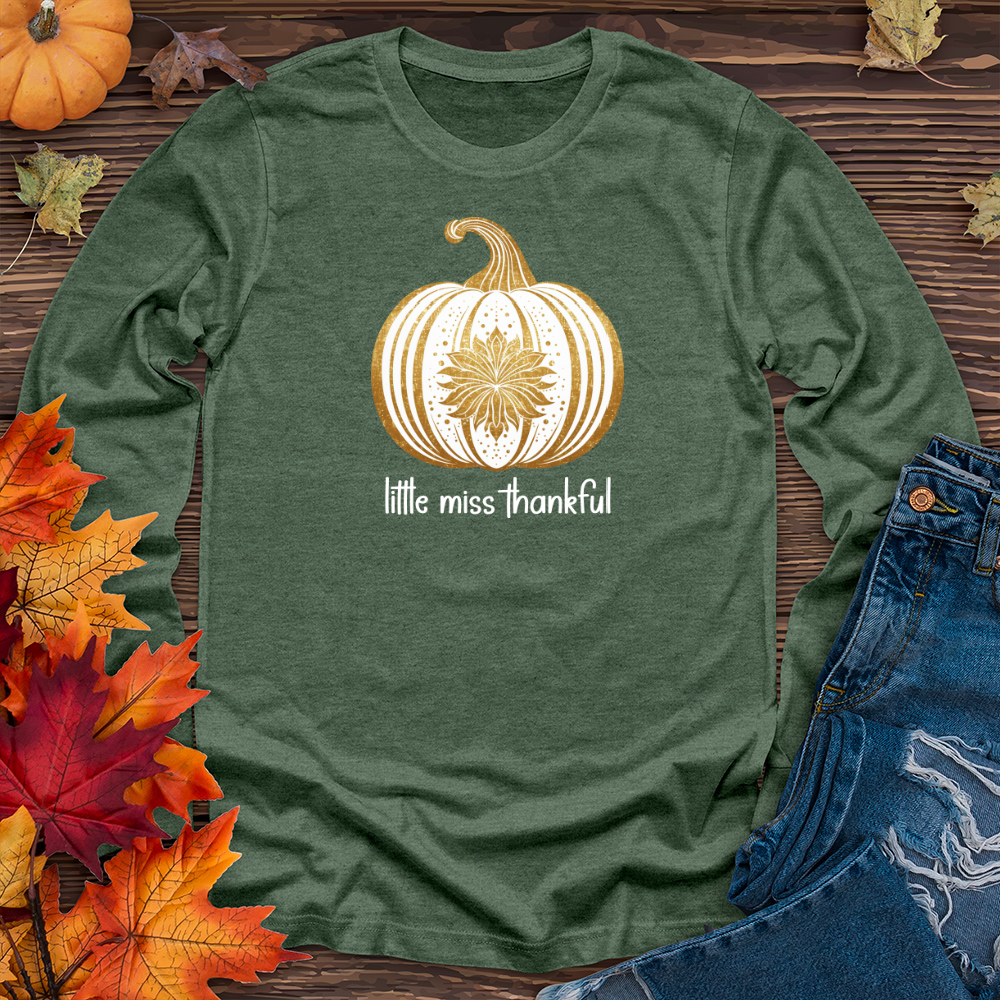 Vintage Golden Pumpkin Long Sleeve Tee