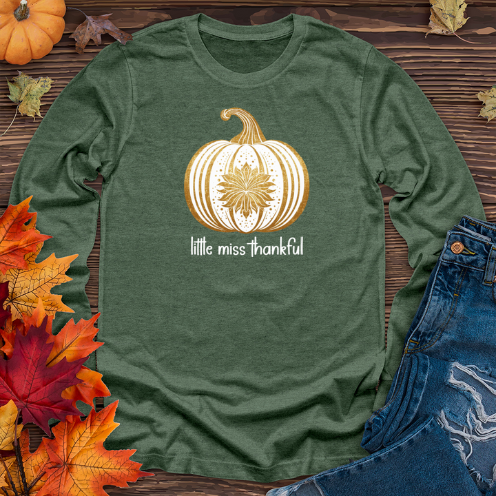 Vintage Golden Pumpkin Long Sleeve Tee