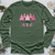 Merry Blessed Pink Tree Farm Long Sleeve Tee