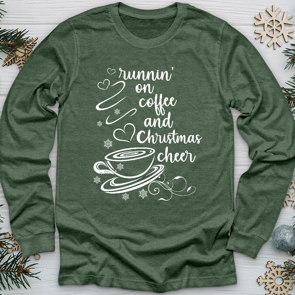 Coffee and Christmas Cheer Long Sleeve Tee