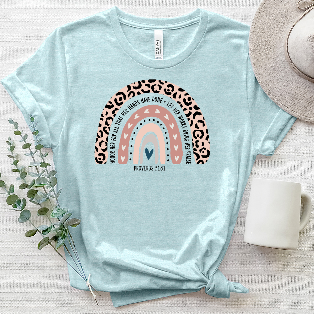 Honor Her Proverbs 3131 Heathered Tee