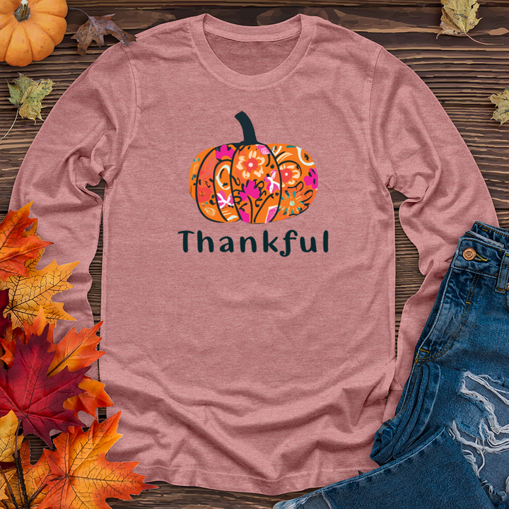 Thankful Pumpkin 02 Long Sleeve Tee
