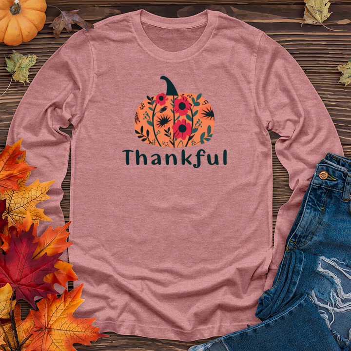 Thankful Pumpkin Long Sleeve Tee