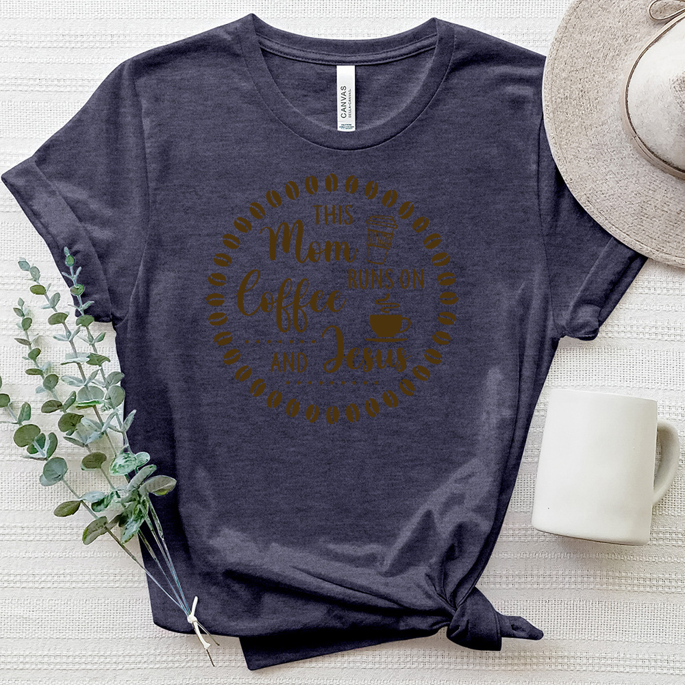 Coffee and Faith Circle Heathered Tee