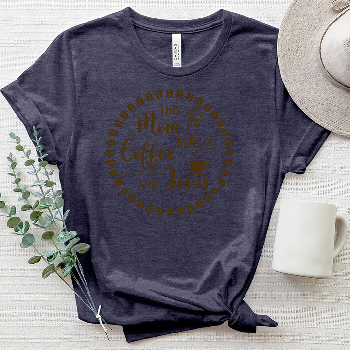 Coffee and Faith Circle Heathered Tee