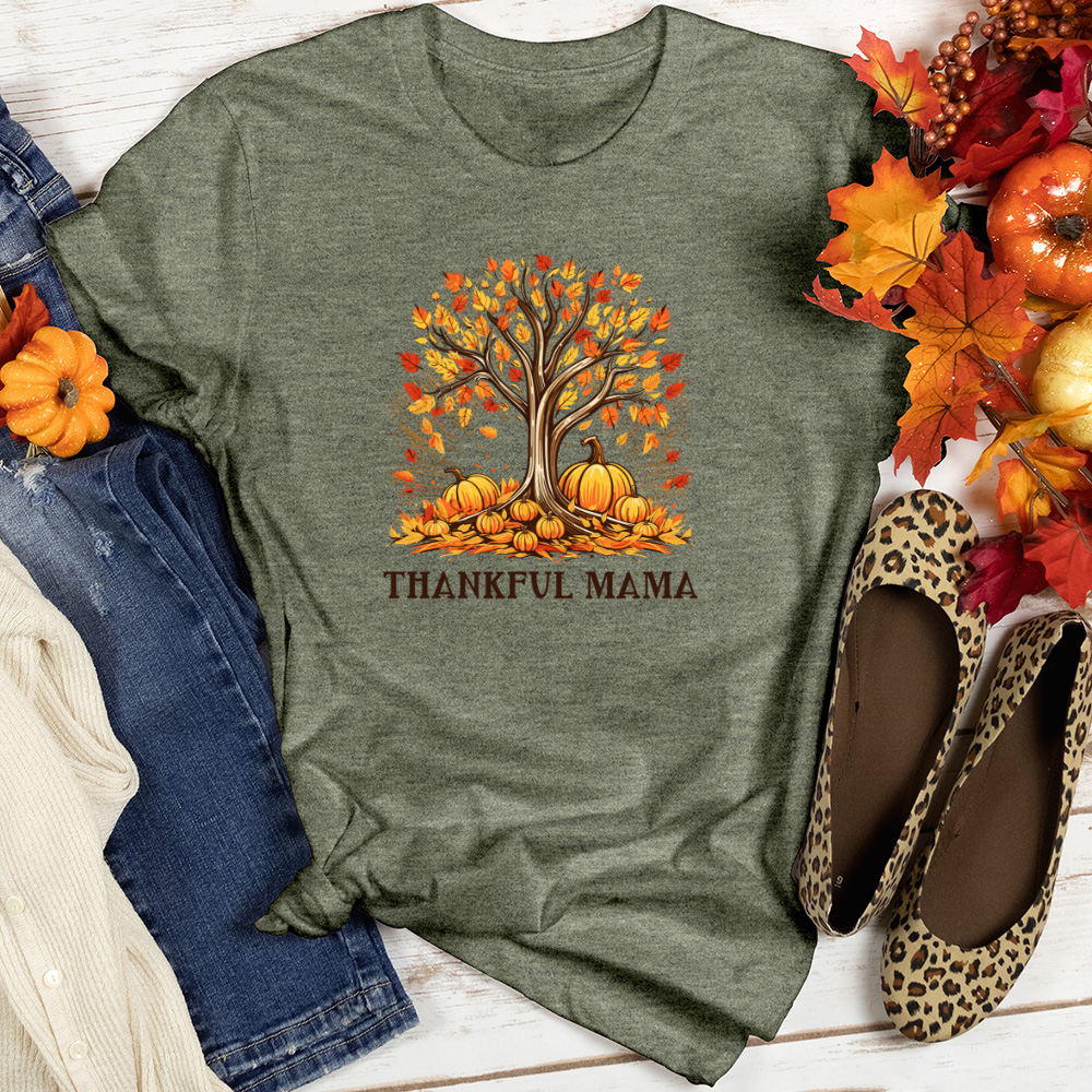 Thankful Mama Heathered Tee