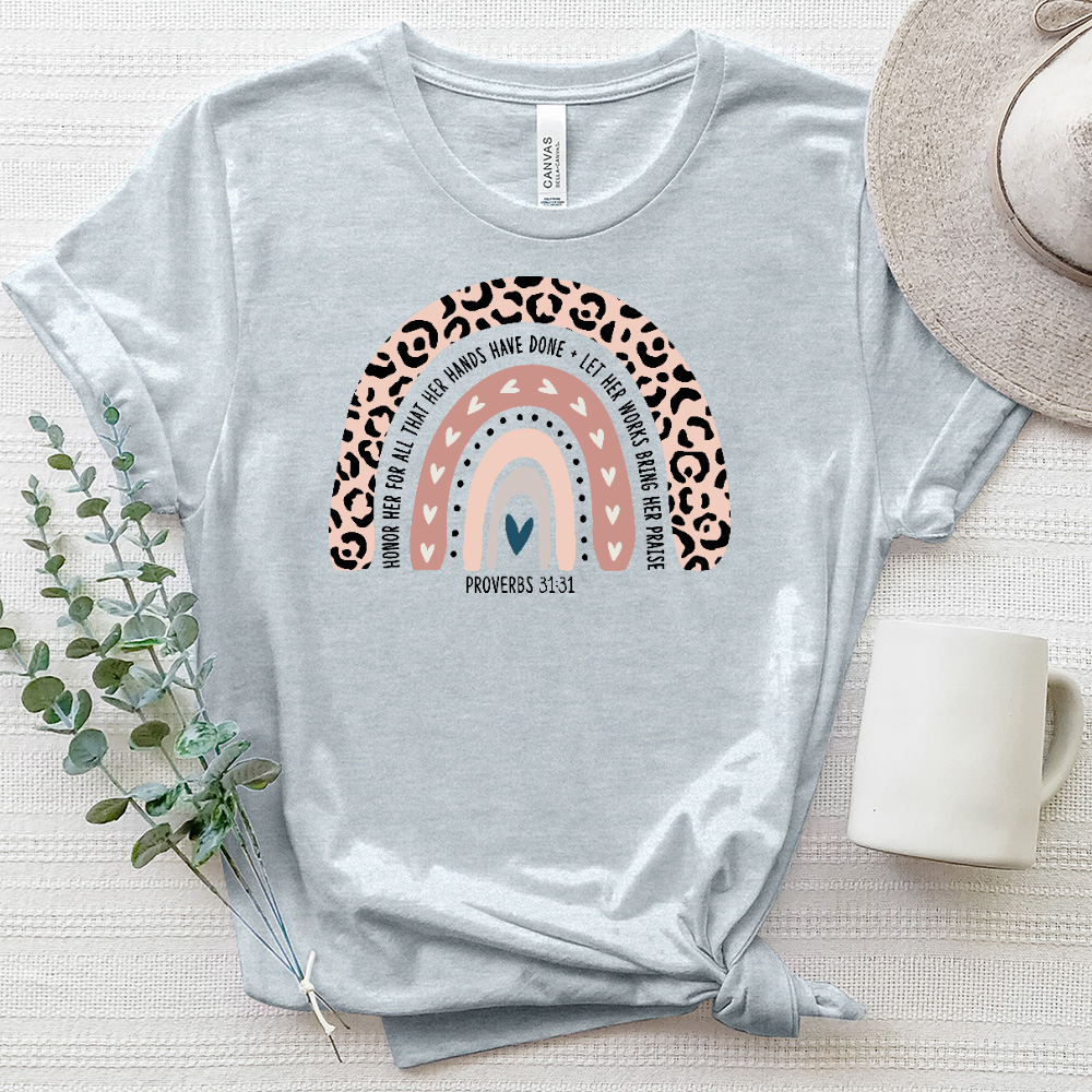 Honor Her Proverbs 3131 Heathered Tee