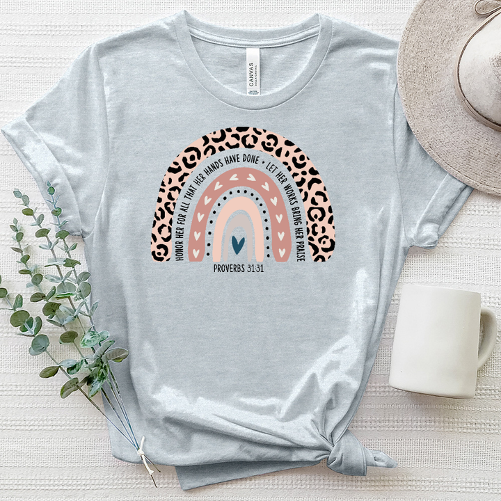 Honor Her Proverbs 3131 Heathered Tee