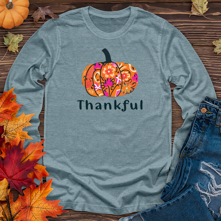 Thankful Pumpkin 02 Long Sleeve Tee