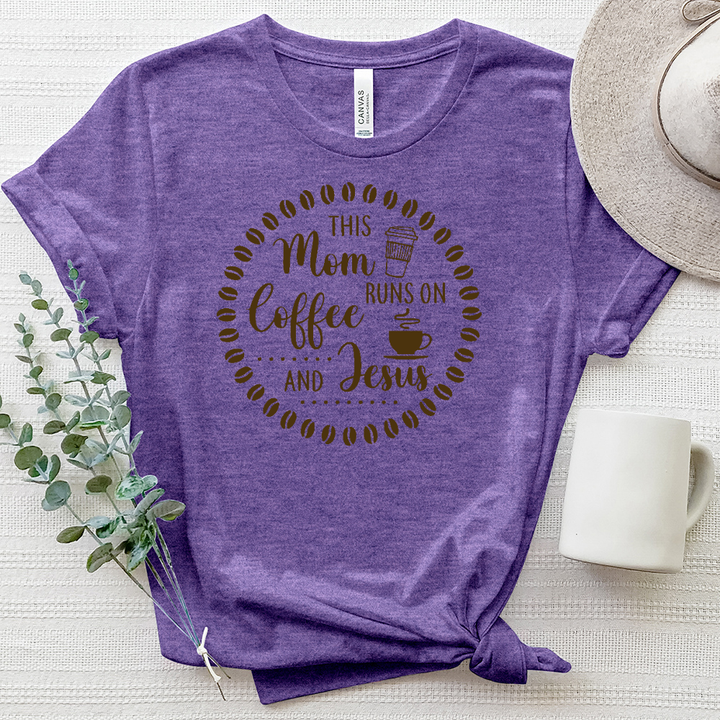 Coffee and Faith Circle Heathered Tee